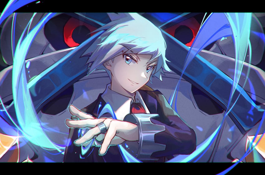 steven stone, metagross, and mega metagross (pokemon and 1 more) drawn by vincapuca