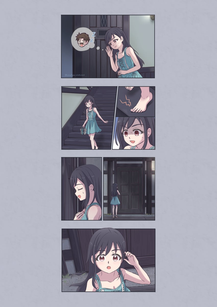 tifa lockhart and brian lockhart (final fantasy and 2 more) drawn by asami_yutori