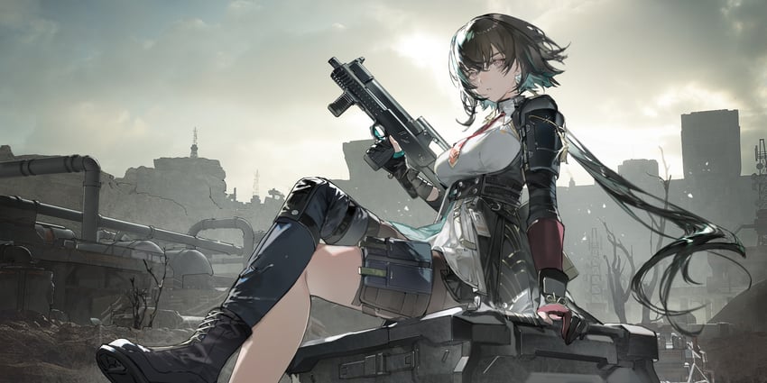 zhaohui (girls' frontline and 1 more) drawn by dalanxia