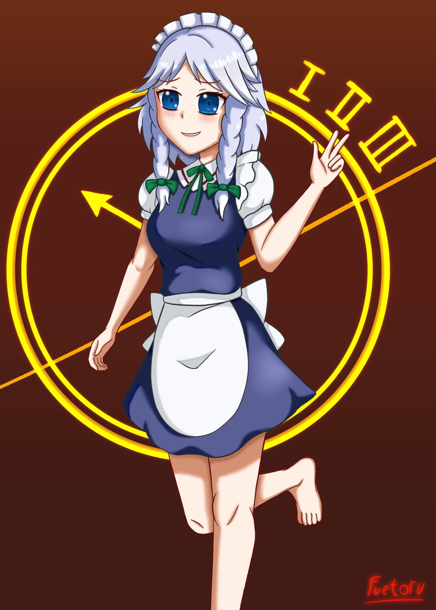 izayoi sakuya (touhou) drawn by fuetoru
