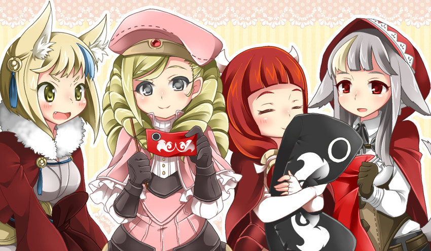 selkie, velouria, mitama, and forrest (fire emblem and 1 more) drawn by momosemocha