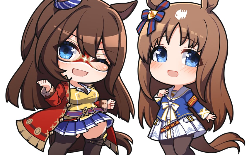 grass wonder and el condor pasa (umamusume) drawn by warashi