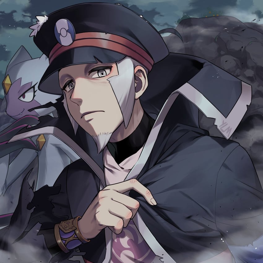 ingo and sneasler (pokemon and 1 more) drawn by laming_you