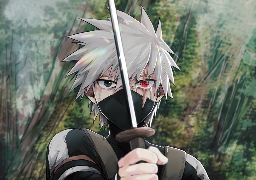 hatake kakashi (naruto and 1 more) drawn by goma1132 | Danbooru