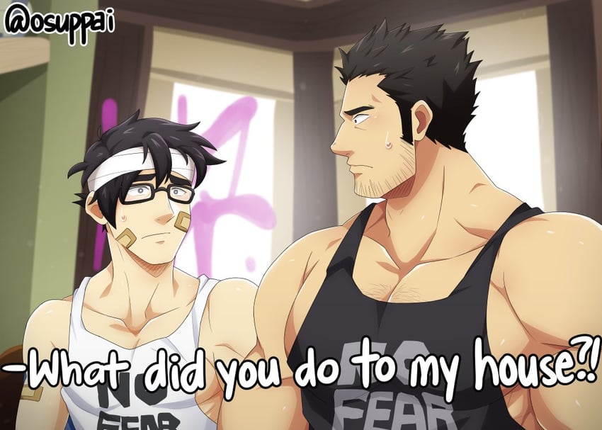 lucas lee and gideon graves (scott pilgrim and 1 more) drawn by kaiki_(osuppai)