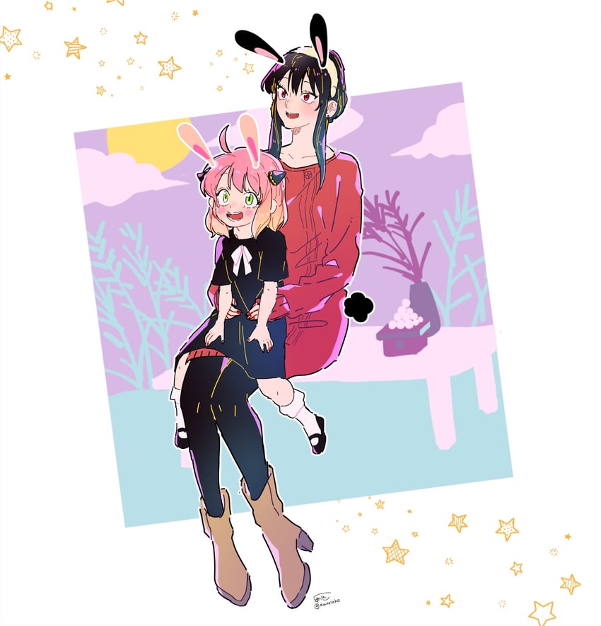 yor briar and anya (spy x family) drawn by awarinko