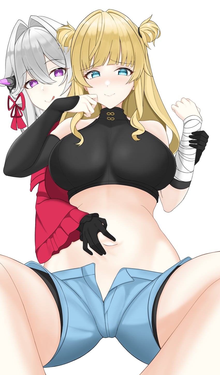 thelema nutriscu and songque (honkai and 1 more) drawn by filmxd