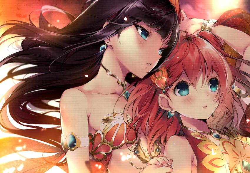 kurosawa dia and kurosawa ruby (love live! and 1 more) drawn by hario_4