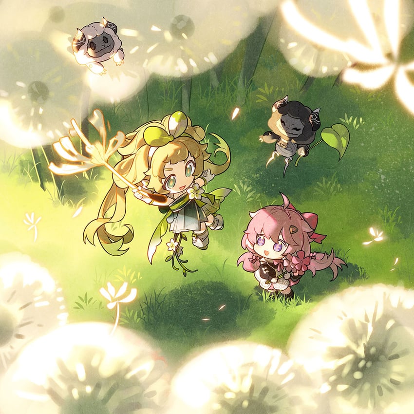 encore, verina, cloudy, and cosmos (wuthering waves) drawn by remirror