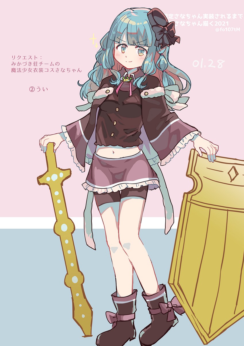 futaba sana and tamaki ui (mahou shoujo madoka magica and 1 more) drawn by totte