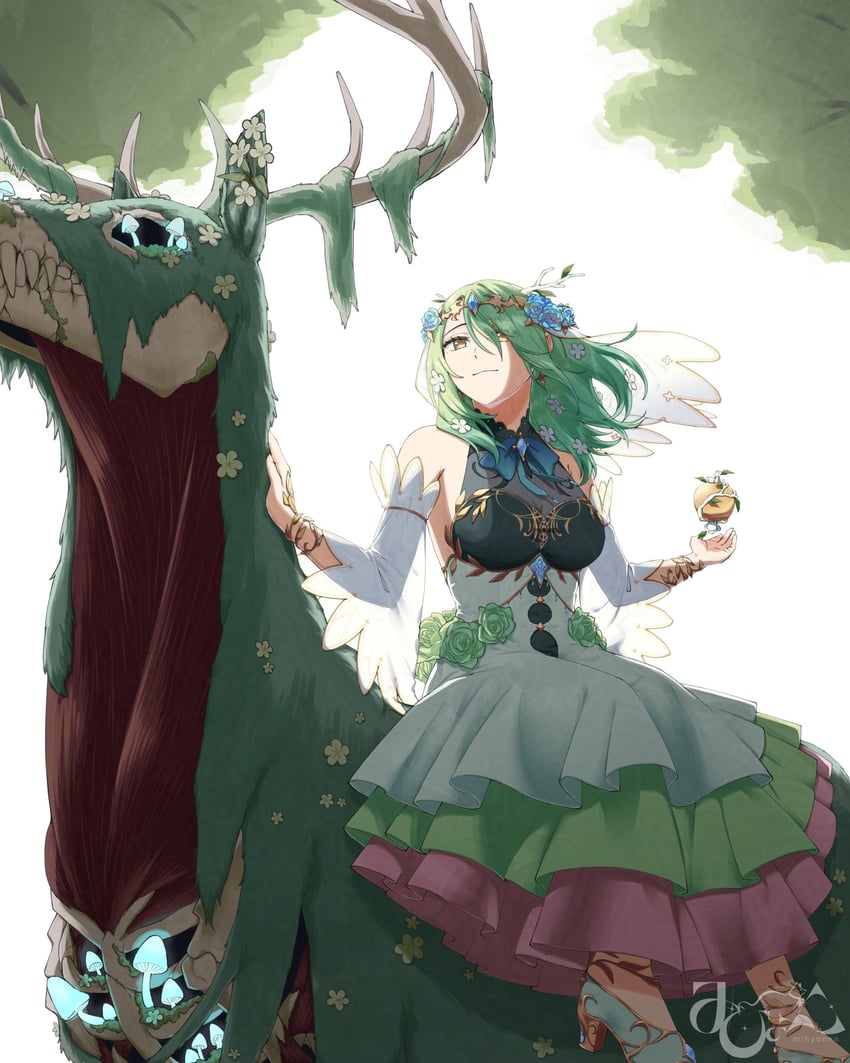 ceres fauna (hololive and 1 more) drawn by mihyonnn