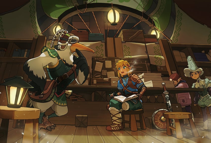 link, penn, and traysi (the legend of zelda and 1 more) drawn by carol_cao