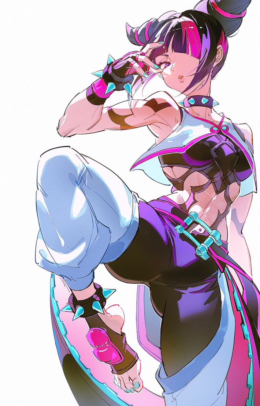han juri and kiriko (street fighter and 2 more) drawn by road_233