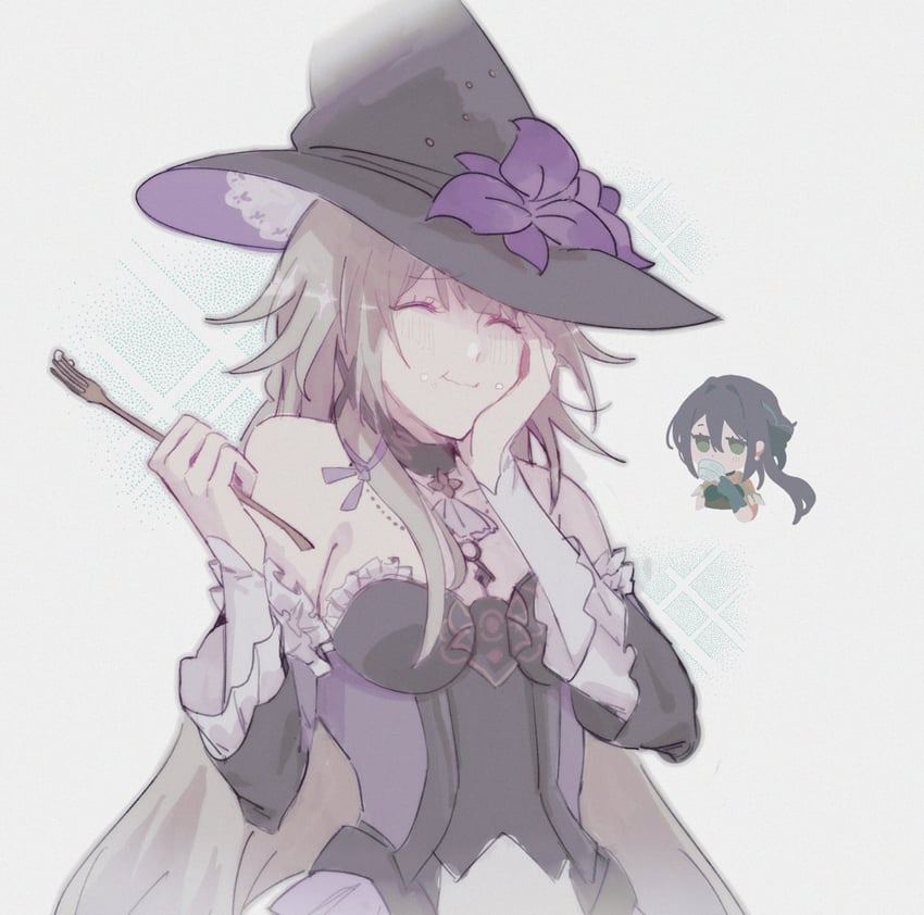 herta, the herta, and ruan mei (honkai and 1 more) drawn by bunsketches