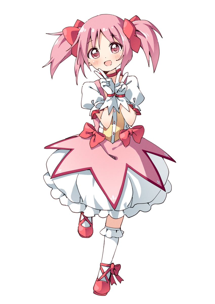 kaname madoka (mahou shoujo madoka magica) drawn by haru_(konomi_150)