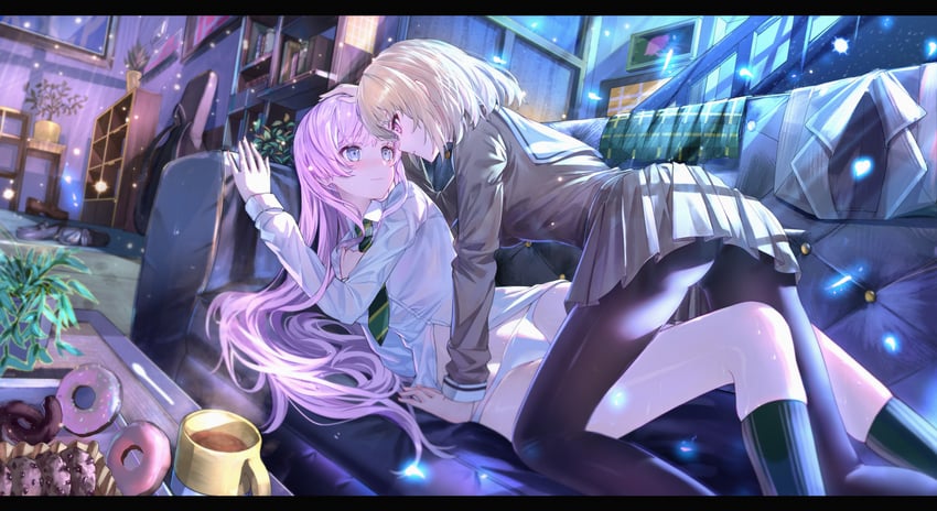 chihaya anon and misumi uika (bang dream! and 1 more) drawn by geez