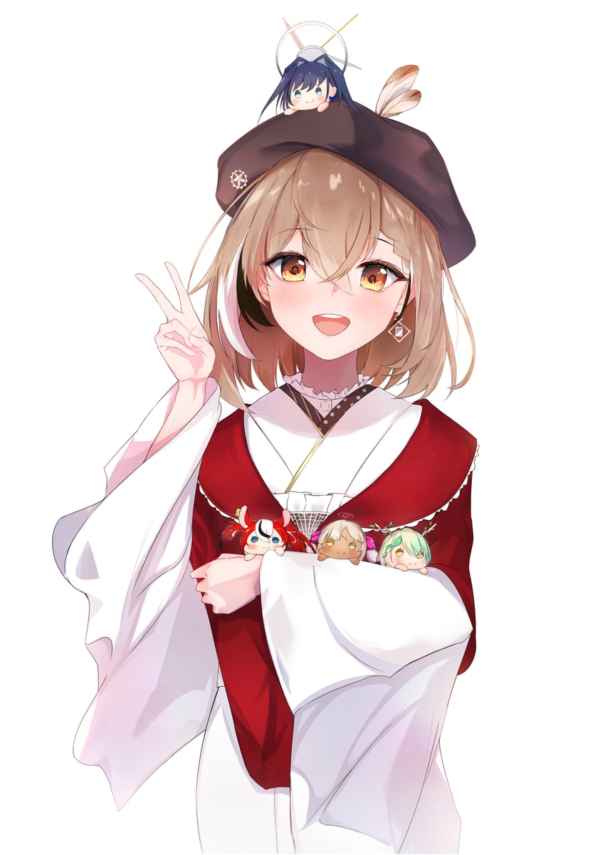 ouro kronii, nanashi mumei, hakos baelz, ceres fauna, and tsukumo sana (hololive and 1 more) drawn by elphe