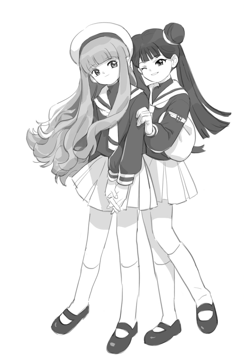 daidouji tomoyo and li meiling (cardcaptor sakura) drawn by aisikadan