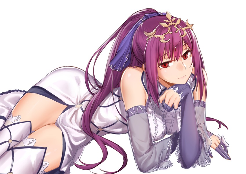 scathach and scathach skadi (fate and 1 more) drawn by onceskylark