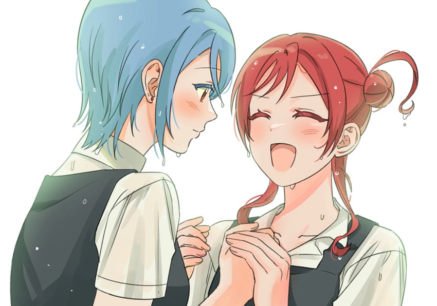 wakana shiki and yoneme mei (love live! and 1 more) drawn by idgukgu