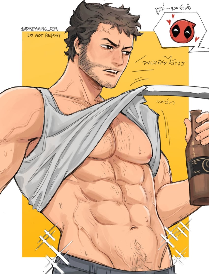 wolverine and deadpool (marvel and 4 more) drawn by dreaming_oor