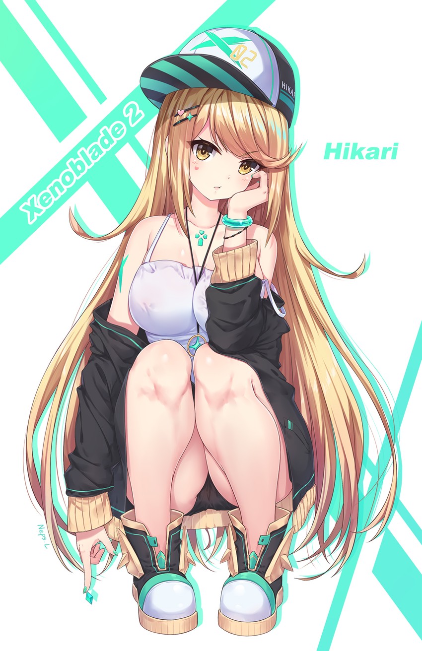 mythra (xenoblade chronicles and 1 more) drawn by neps-l
