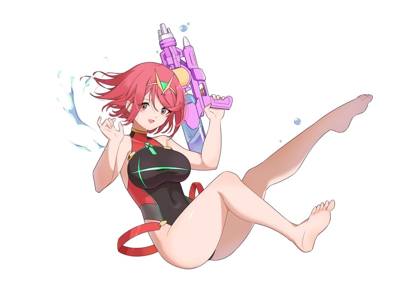 pyra (xenoblade chronicles and 1 more) drawn by hehe_jun