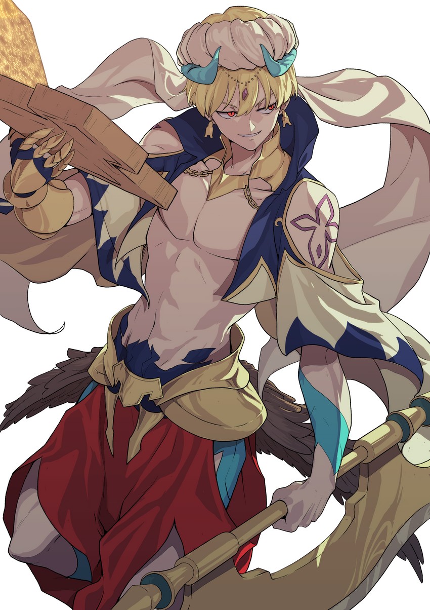 gilgamesh (fate and 1 more) drawn by galbi_(iouytuuyio)