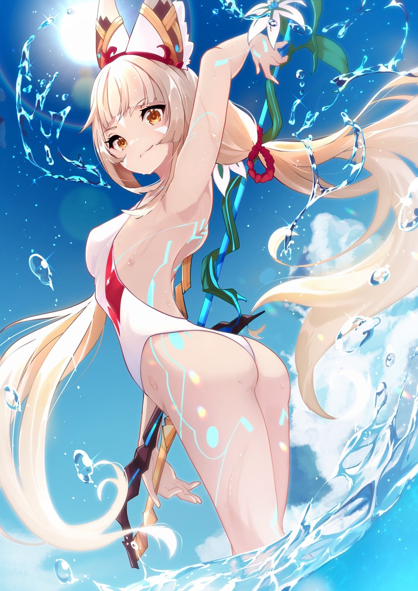 nia (xenoblade chronicles and 1 more) drawn by risumi_(taka-fallcherryblossom)