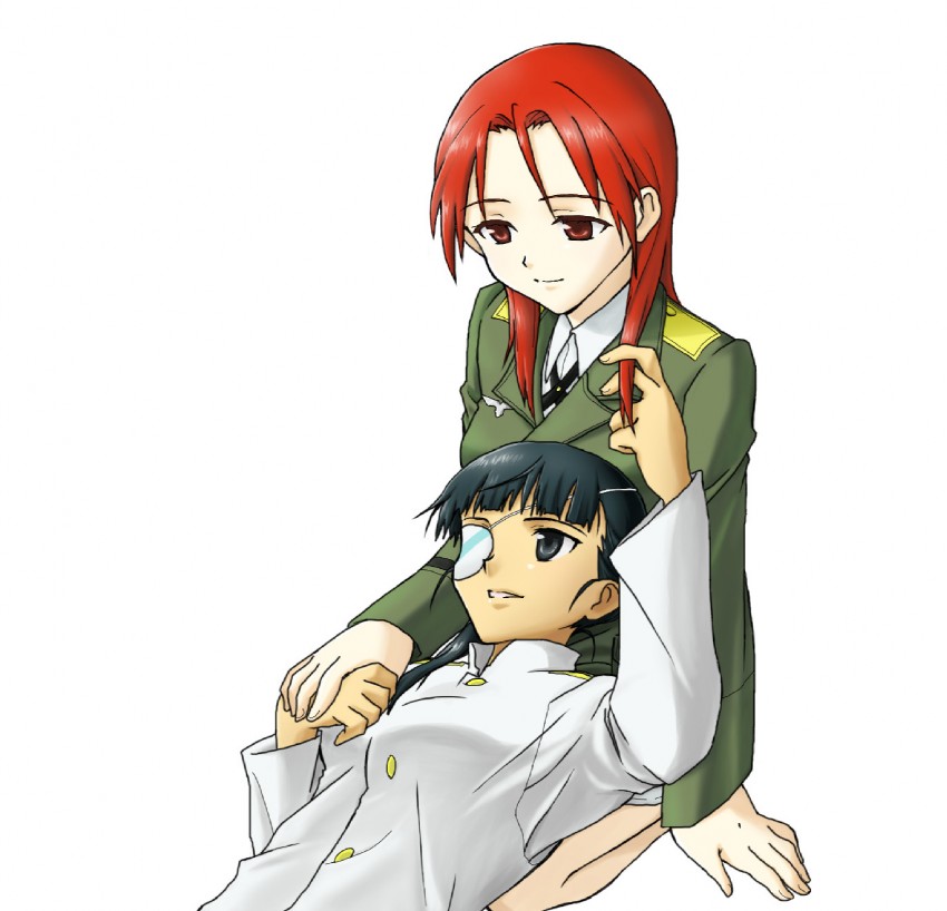 sakamoto mio and minna-dietlinde wilcke (world witches series and 1 more) drawn by h0104788