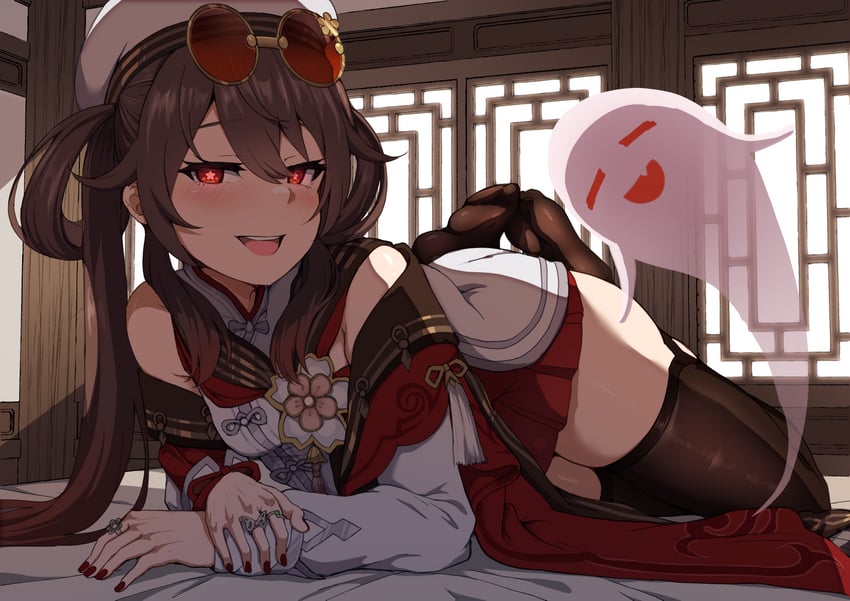 hu tao (genshin impact) drawn by 4tb_(4tera_byte)