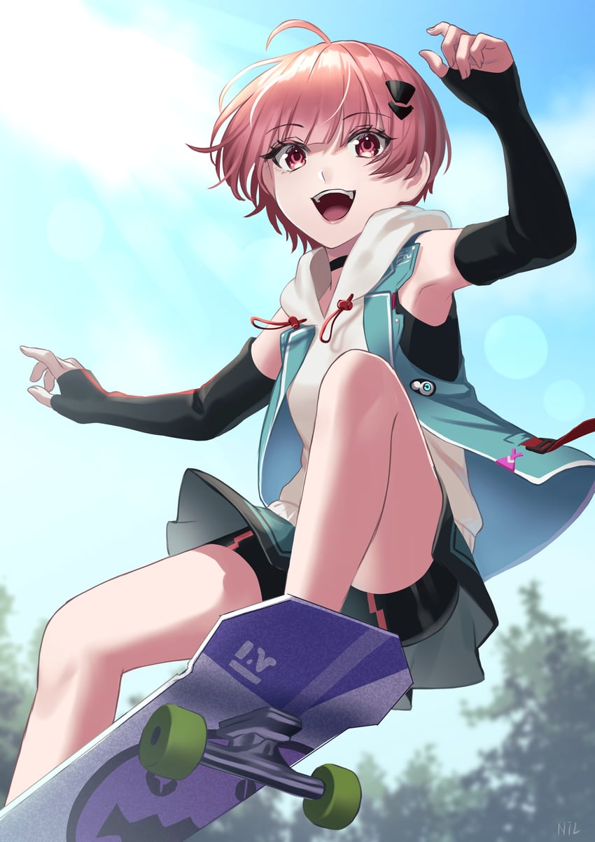 ooshima minori (heaven burns red) drawn by nil_(pixiv_53614557)