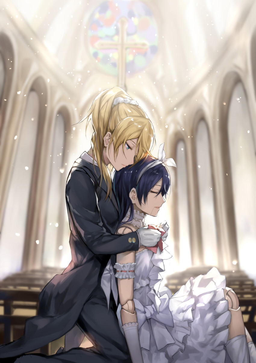sonoda umi and ayase eli (love live! and 1 more) drawn by kzhu