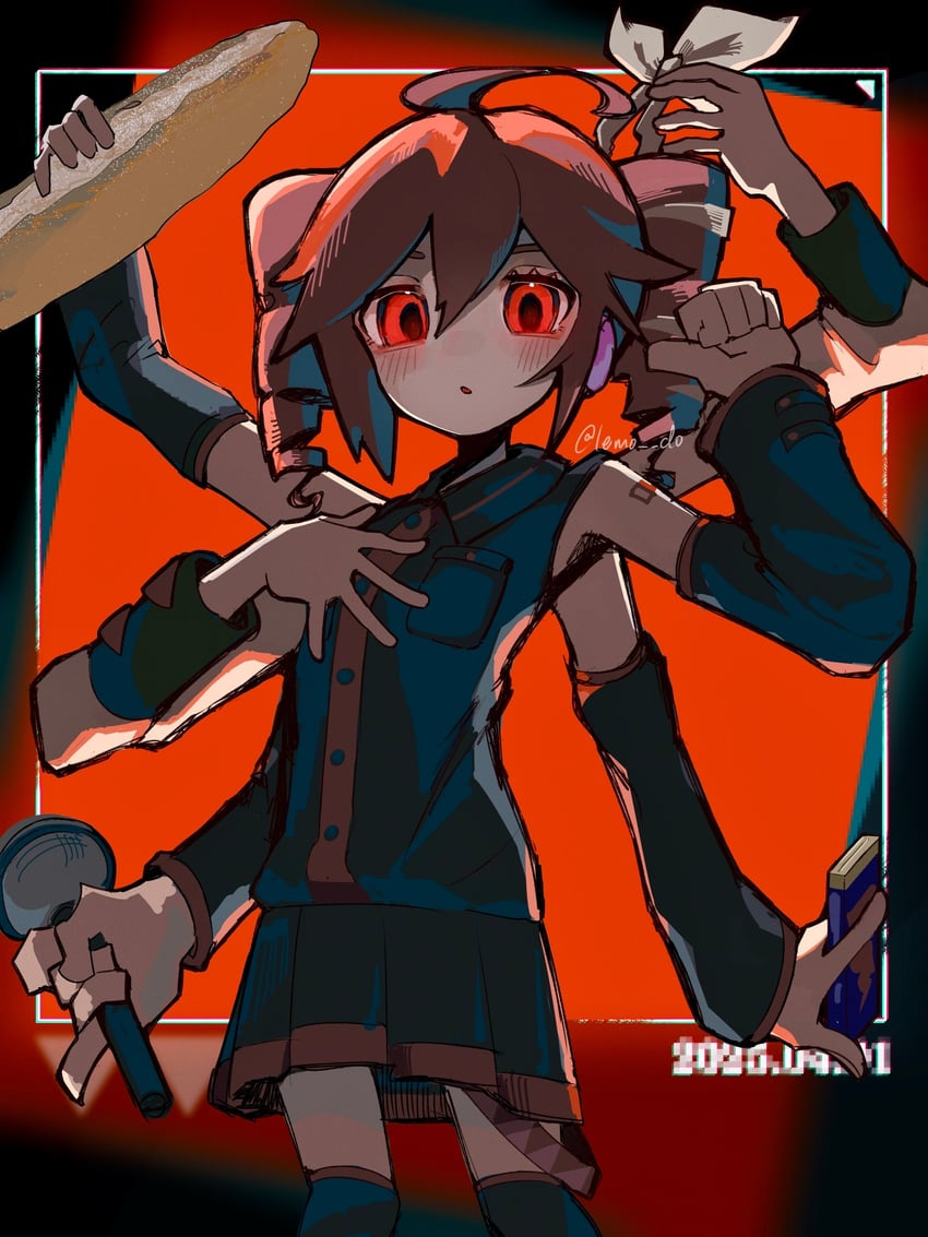 kasane teto (utau and 1 more) drawn by lemodo