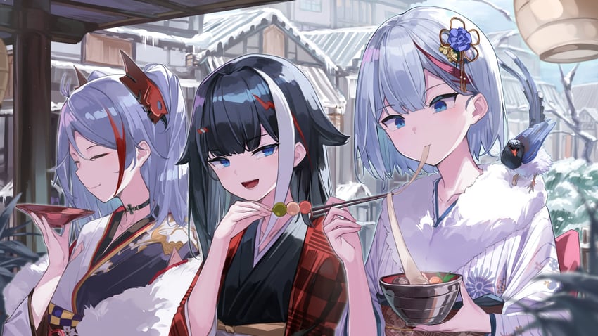 prinz eugen, admiral graf spee, and deutschland (azur lane) drawn by 7gao
