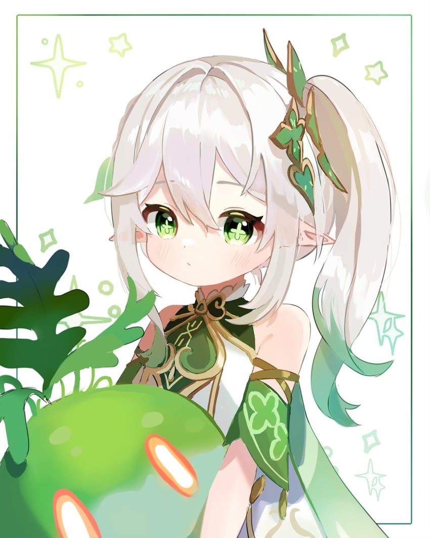 Slime And Nahida genshin Impact Drawn By Miyako draw Danbooru