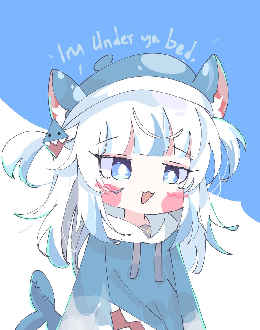 gawr gura (hololive and 1 more) drawn by koyoinacho