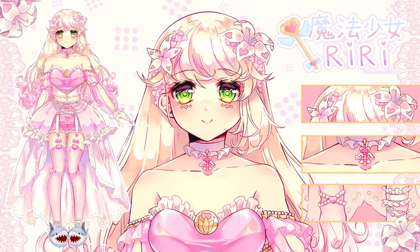 mahou shoujo riri (indie virtual youtuber) drawn by linnea_kataja