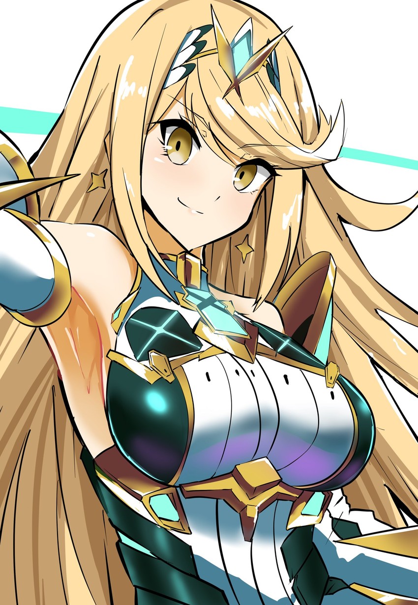 mythra (xenoblade chronicles and 1 more) drawn by synchroman