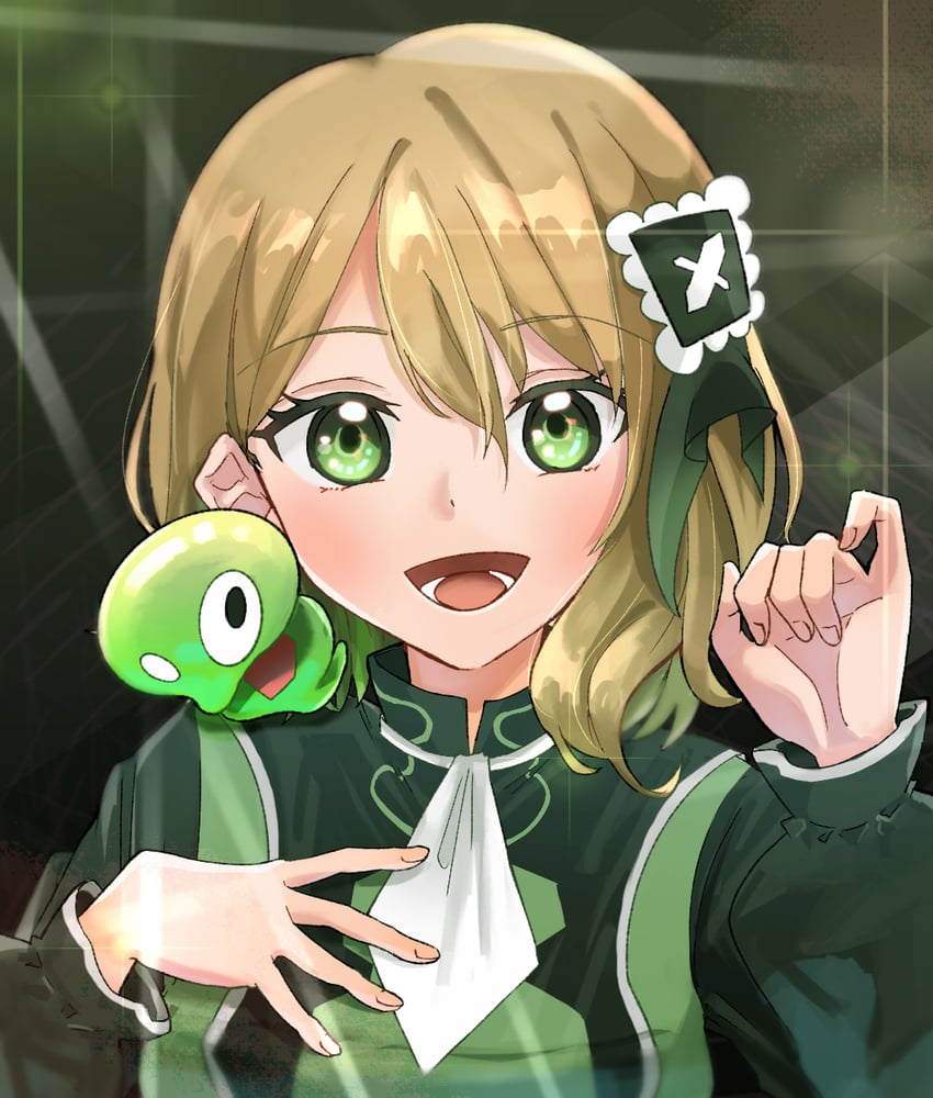 serena, zygarde, and zygarde core (pokemon and 1 more) drawn by syokora_makaron