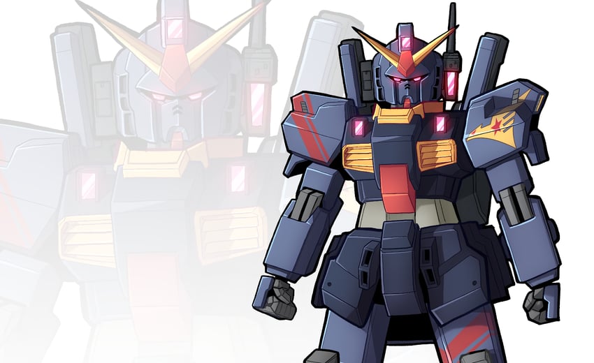 gundam mk ii (gundam and 1 more) drawn by gylmyr