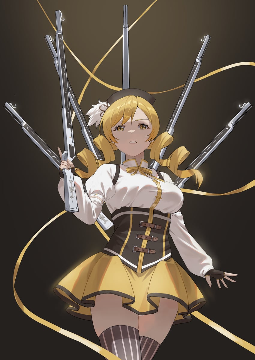 tomoe mami (mahou shoujo madoka magica) drawn by dscreation_(alan_dwi29)