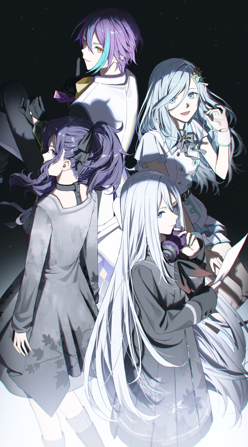 asahina mafuyu, yoisaki kanade, kamishiro rui, and hinomori shizuku (project sekai) drawn by sorashiroumi