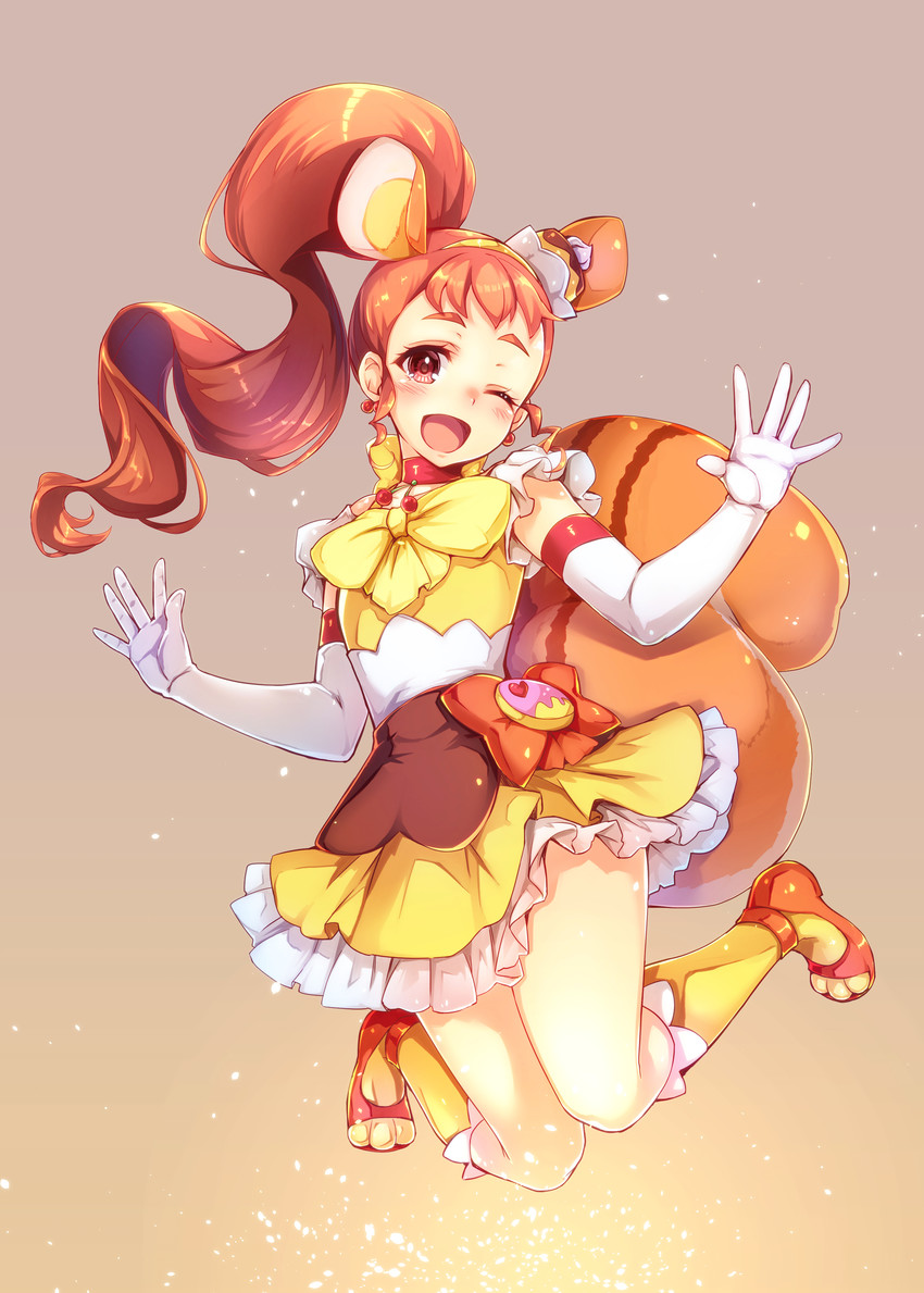 arisugawa himari and cure custard (precure and 1 more) drawn by satou_(kuso-neet)