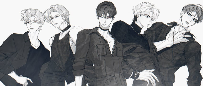 eunho, yejun, bamby, noah, and hamin (plave) drawn by nakddidi