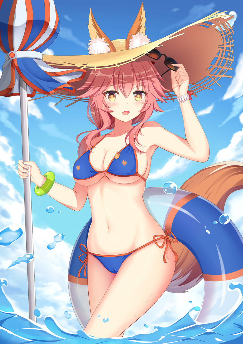 tamamo and tamamo no mae (fate and 1 more) drawn by muq