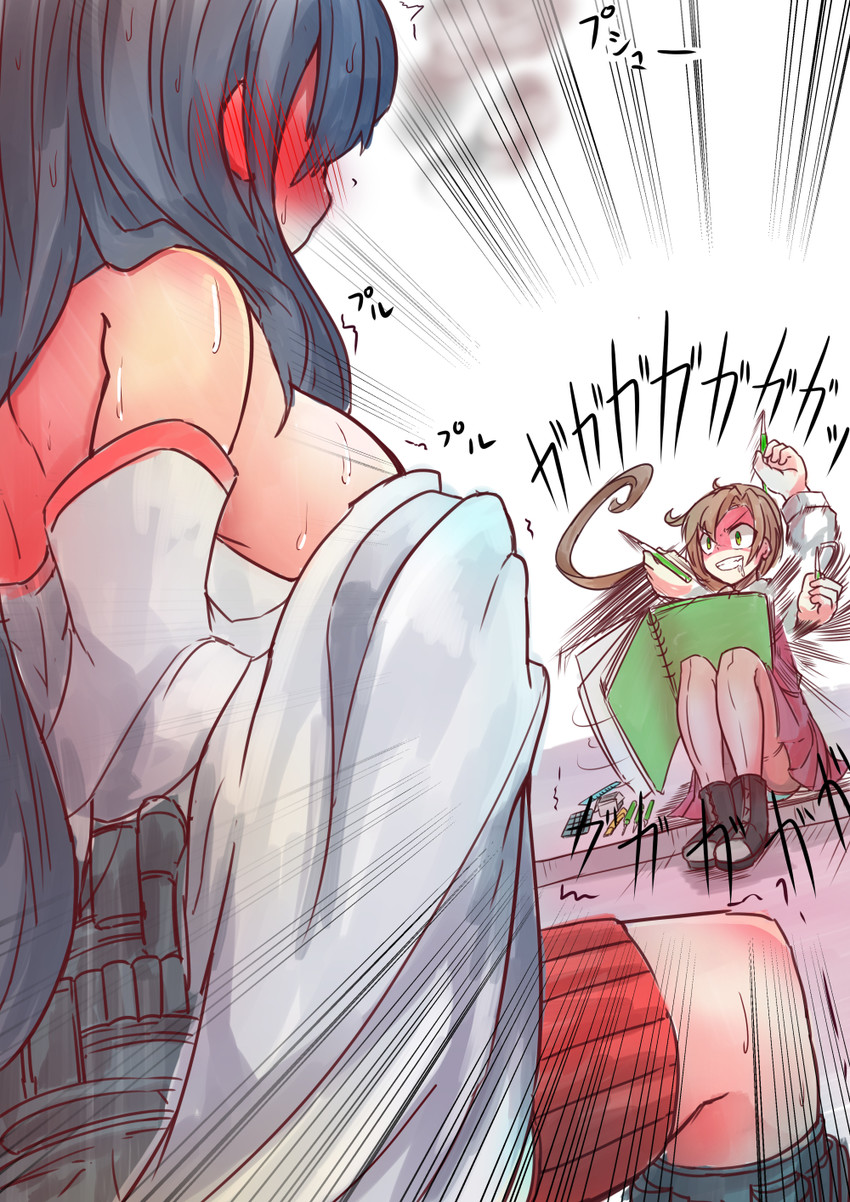 akigumo and fusou (kantai collection) drawn by okuva