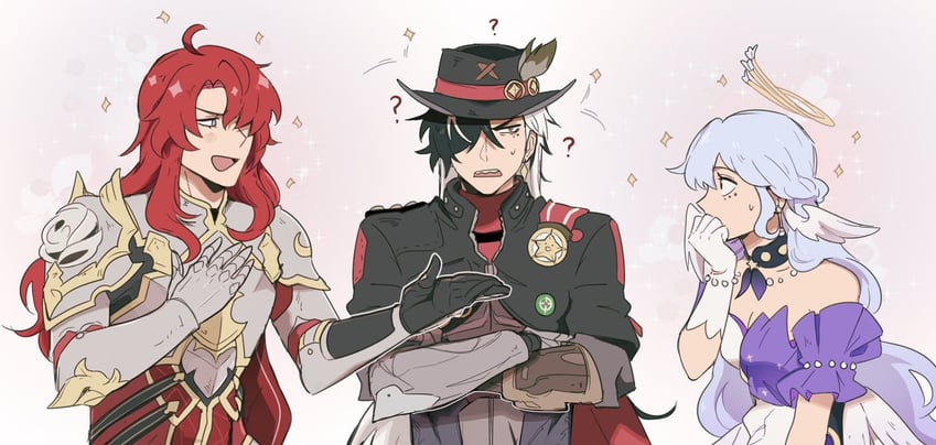 robin, boothill, and argenti (honkai and 1 more) drawn by netoii