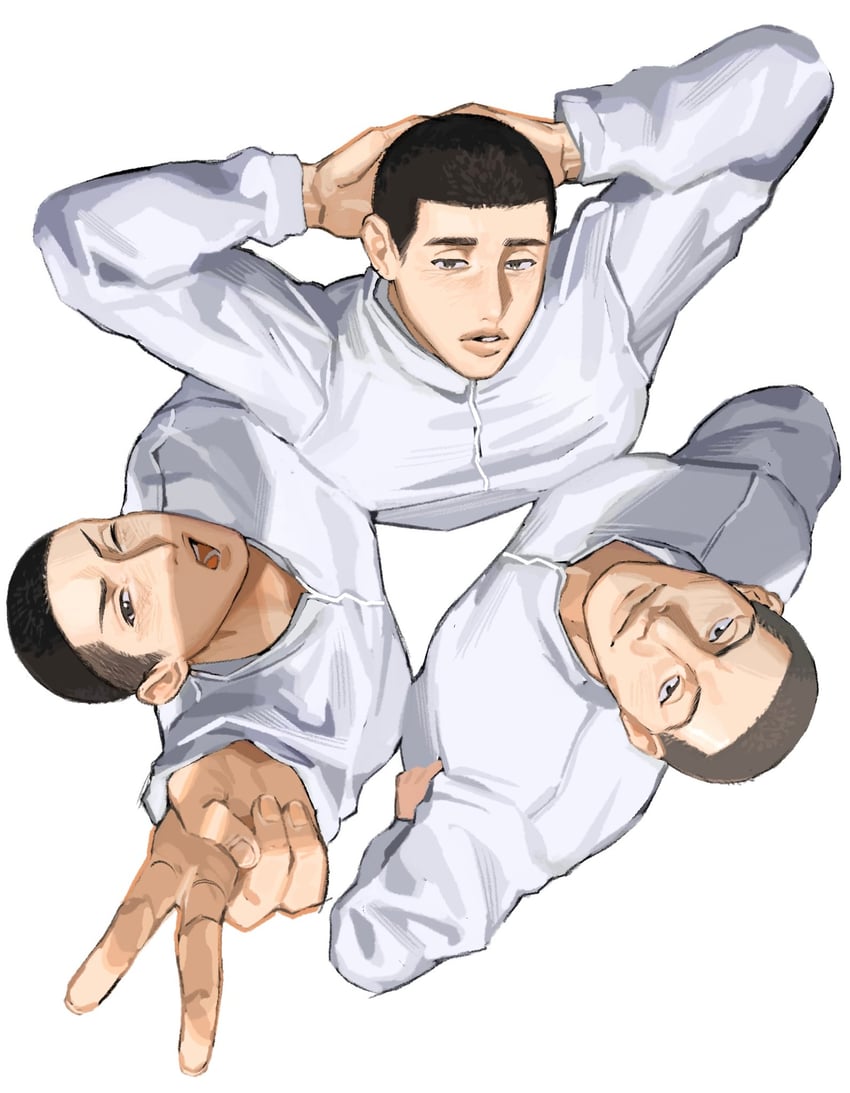 sawakita eiji, fukatsu kazunari, and kawata masashi (slam dunk) drawn by b01222