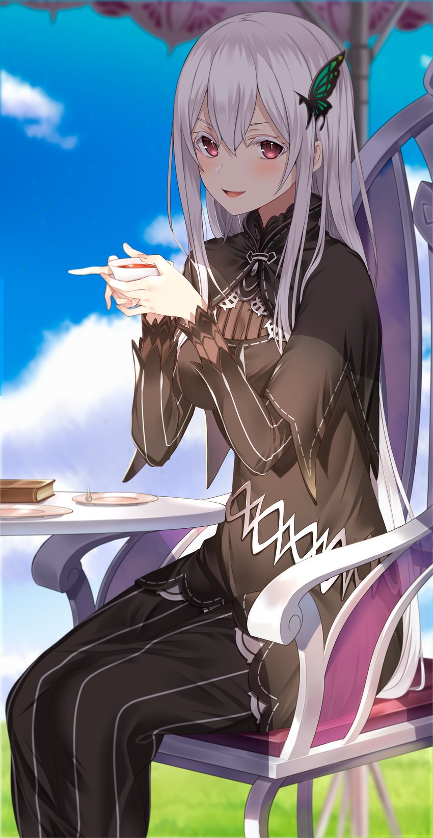 echidna (re:zero kara hajimeru isekai seikatsu) drawn by jun_(aousa0328)